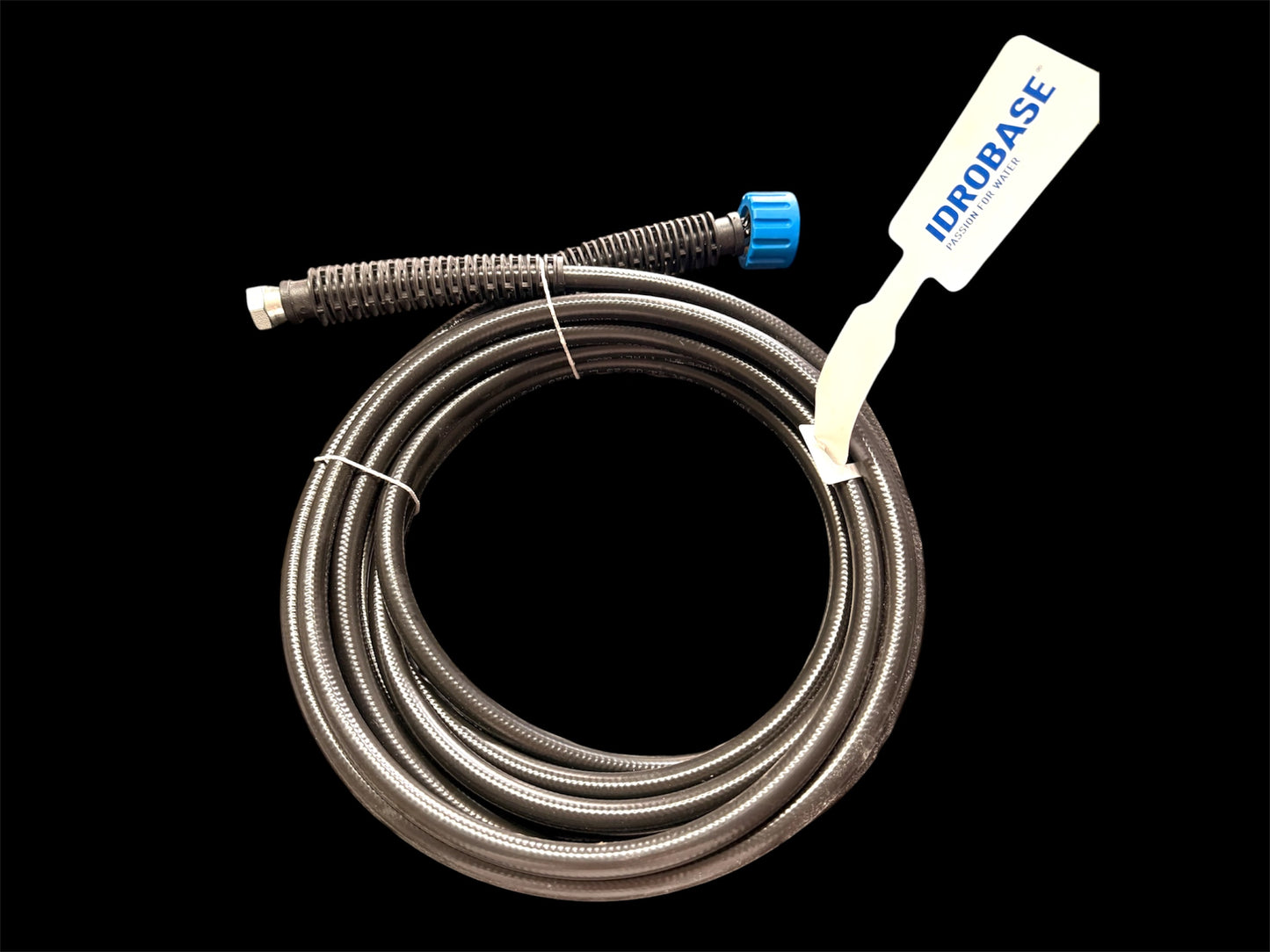 Tubo Alta Pressione Idrobase per Idropulitrice 8mt - Attacco 1/4" x M22 Ø15